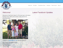 Tablet Screenshot of hardrockllamaco.com